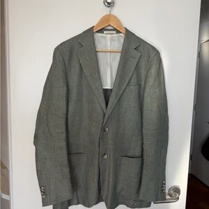 Suitsupply Sage Green Single-Breasted Jacket